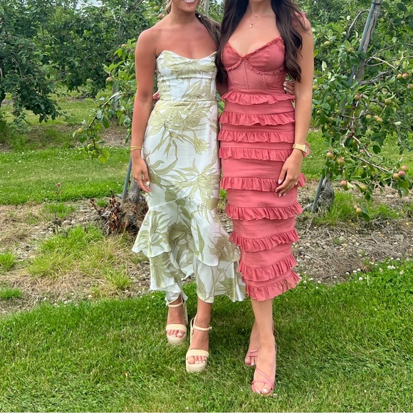 Cece Strapless Hi-Lo Dress | size small 💚 - Picture 3 of 5